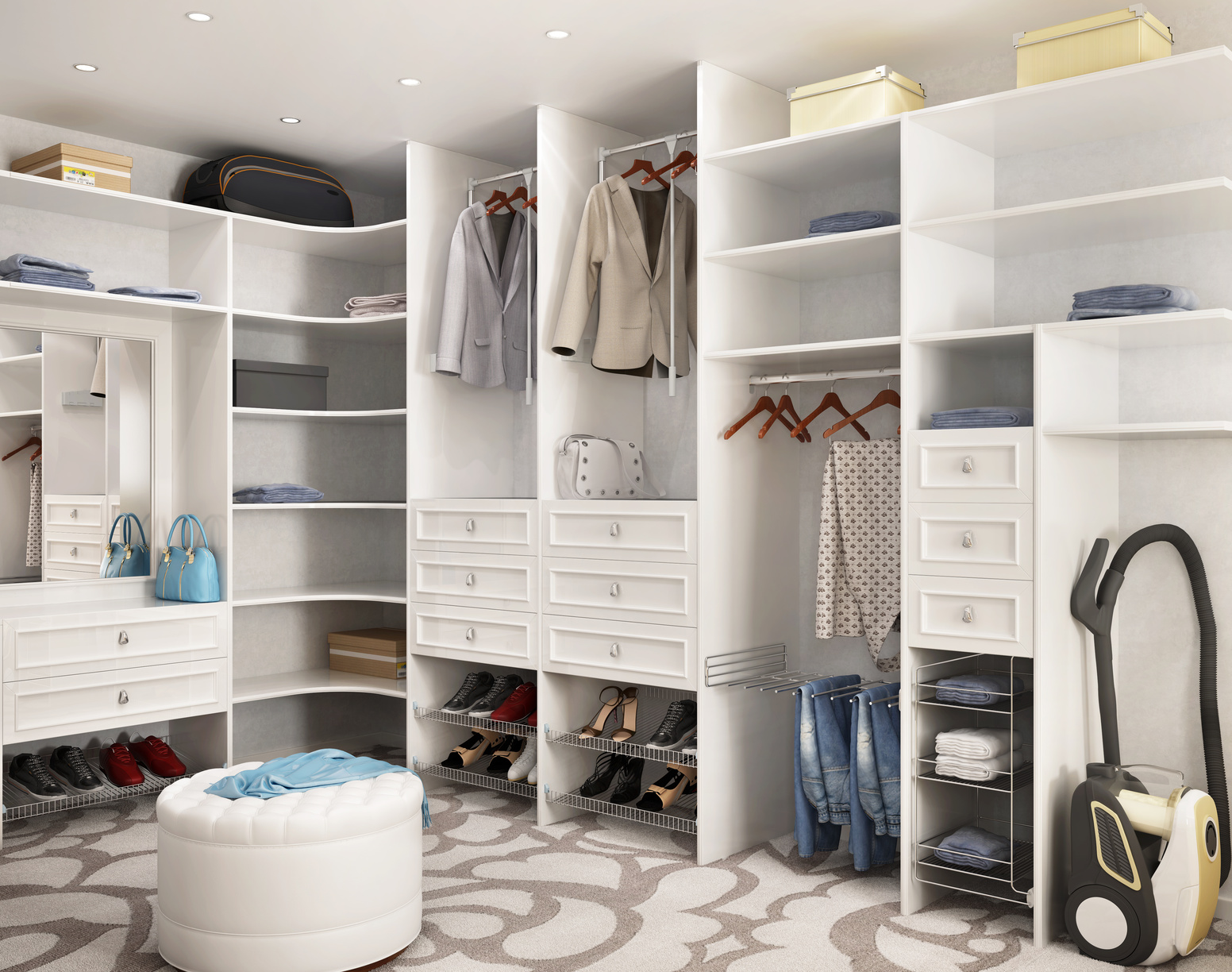 White wardrobe